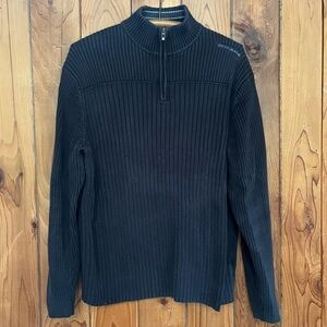 Vintage DKNY Jeans Ribbed Thick Cotton Half Zip